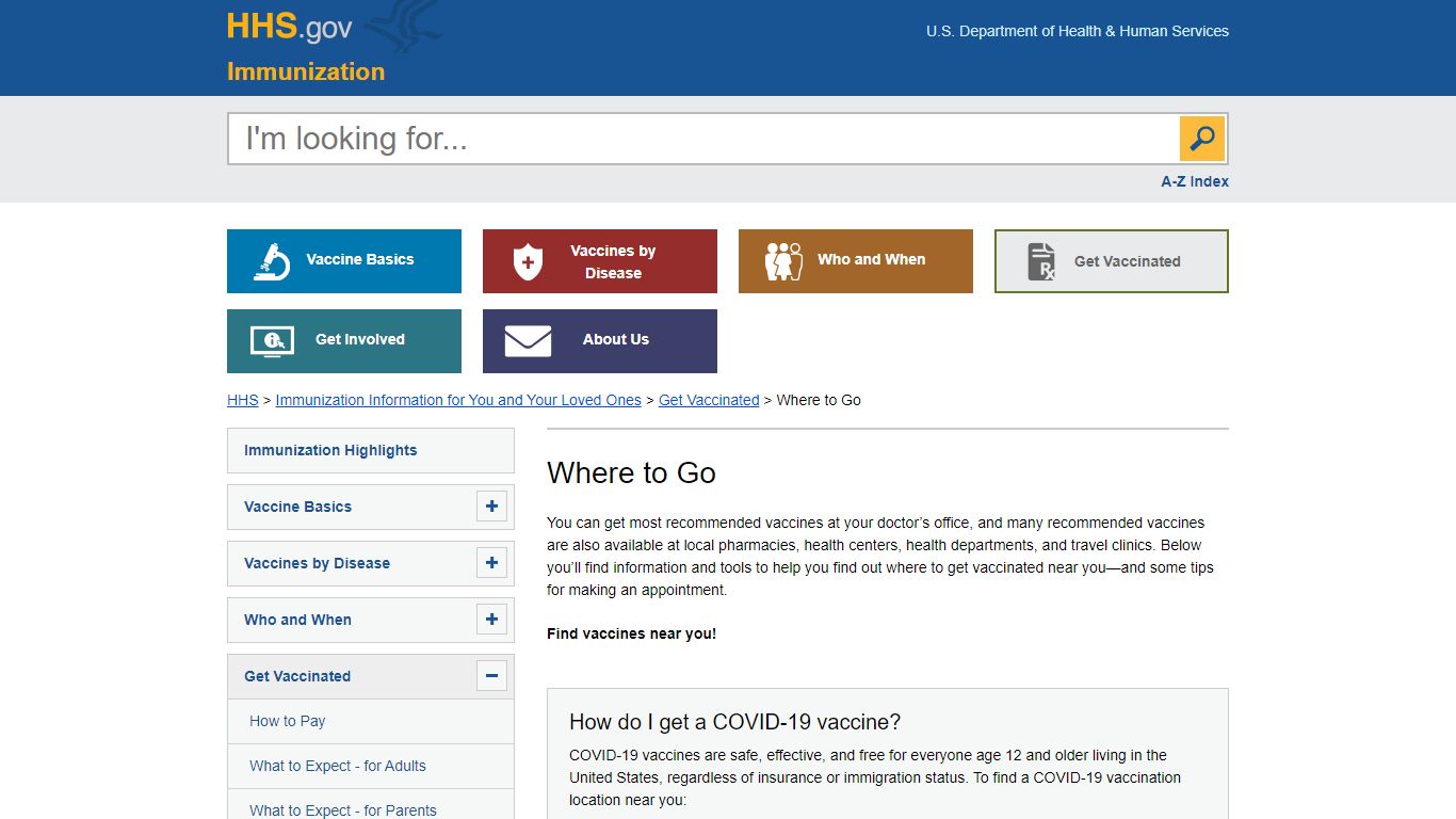 Where to Go | HHS.gov